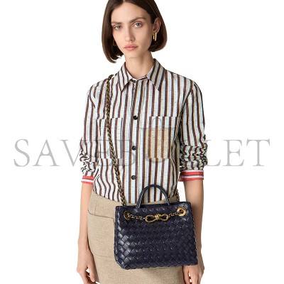 BOTTEGA VENETA SMALL ANDIAMO CHAIN NOCTURNAL 786008VCPP14184 (25*20*10cm)